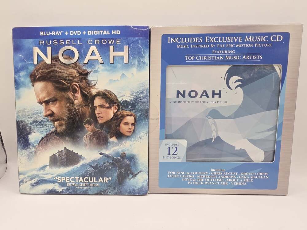 New- Noah Blu-ray & Soundtrack CD 2014 Russell Crowe